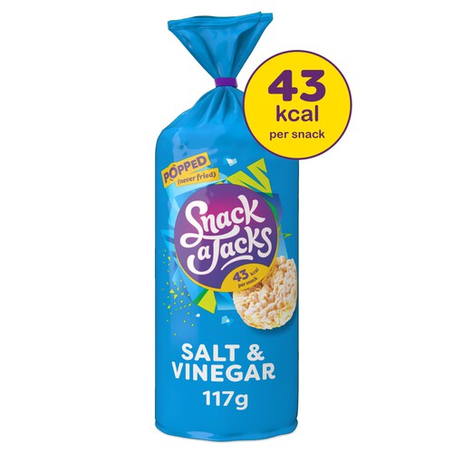 Snack A Jacks Jumbo Salt & Vinegar Sharing Rice Cake Crisps