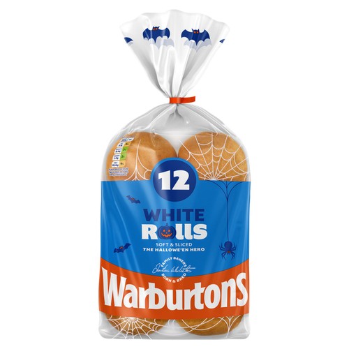 Warburtons Sliced White Rolls