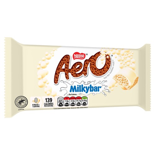 Aero Milkybar Block 90g
