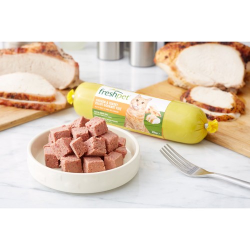 Freshpet Chicken & Turkey Gourmet Pate Fresh Cat Food Roll 350g