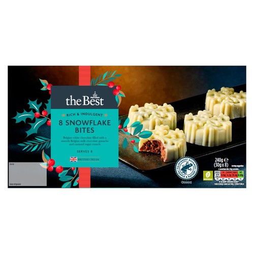 Morrisons The Best White Chocolate Snowflakes 240g