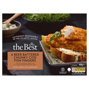 Morrisons The Best Chunky Beer Battered Cod Fish Fingers