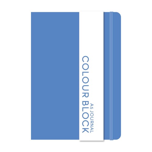 Morrisons matte a5 notebook blue