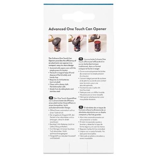 Culinate Advanced One Touch Can Opener Grey