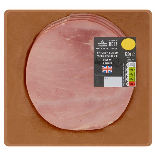 Market Street Deli Thickly Sliced Yorkshire Ham 4 Slices