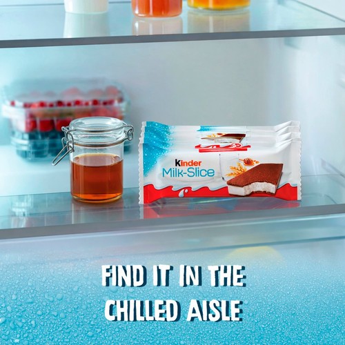 Kinder Milk Slice Chilled Snack bar 3 x 28g