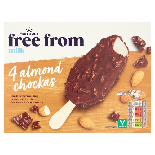 Morrisons V Taste Dark Chocolate & Almond Ice Cream Sticks