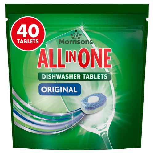 Morrisons all in one original dishwasher tablets