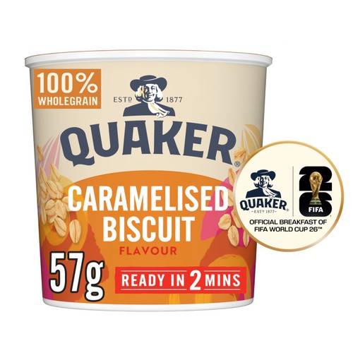 Quaker Oat So Simple Caramelised Biscuit Porridge Pot