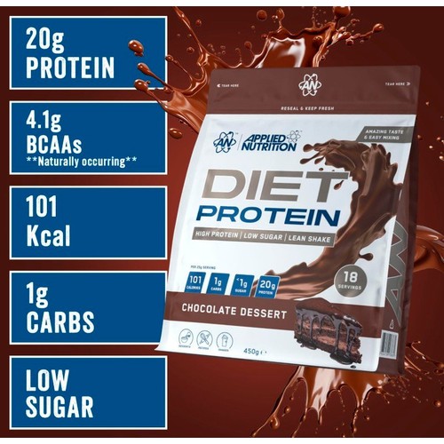 Applied Nutrition Diet Protein Powder Chocolate Dessert 