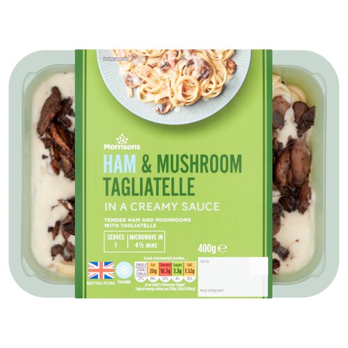 Morrisons Mushroom & Ham Tagliatelle