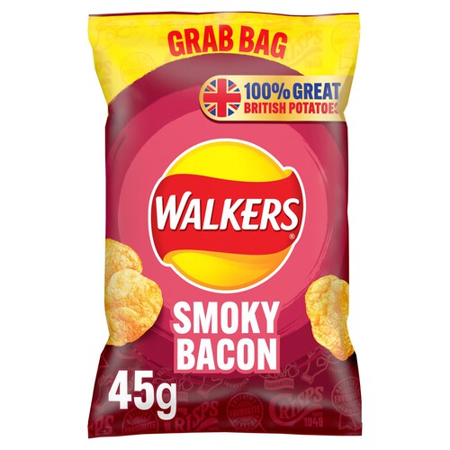 Walkers Smoky Bacon Crisps 