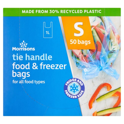 Morrisons Tie Handle Food And Freezer Bags Small