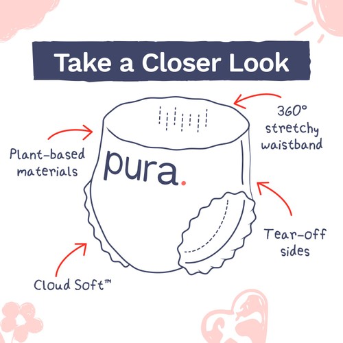 Pura Soft Comfort Nappy Pants Size 7 (16 pack)