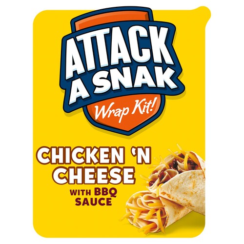 Attack A Snak Chicken And Cheese BBQ Wrap Kit