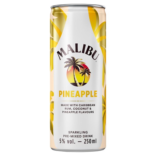 Malibu Coconut Rum & Pineapple Pre-Mixed Can