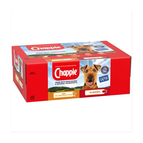 Chappie Adult Wet Dog Food Tins Favourites 12 x 412g
