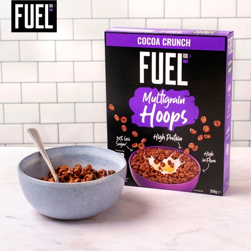 Fuel10k Multigrain Hoops Chocolate Cereal 350g 