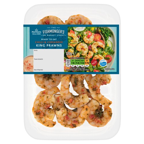 Morrisons Market St Chilli & Coriander Marinated King Prawns