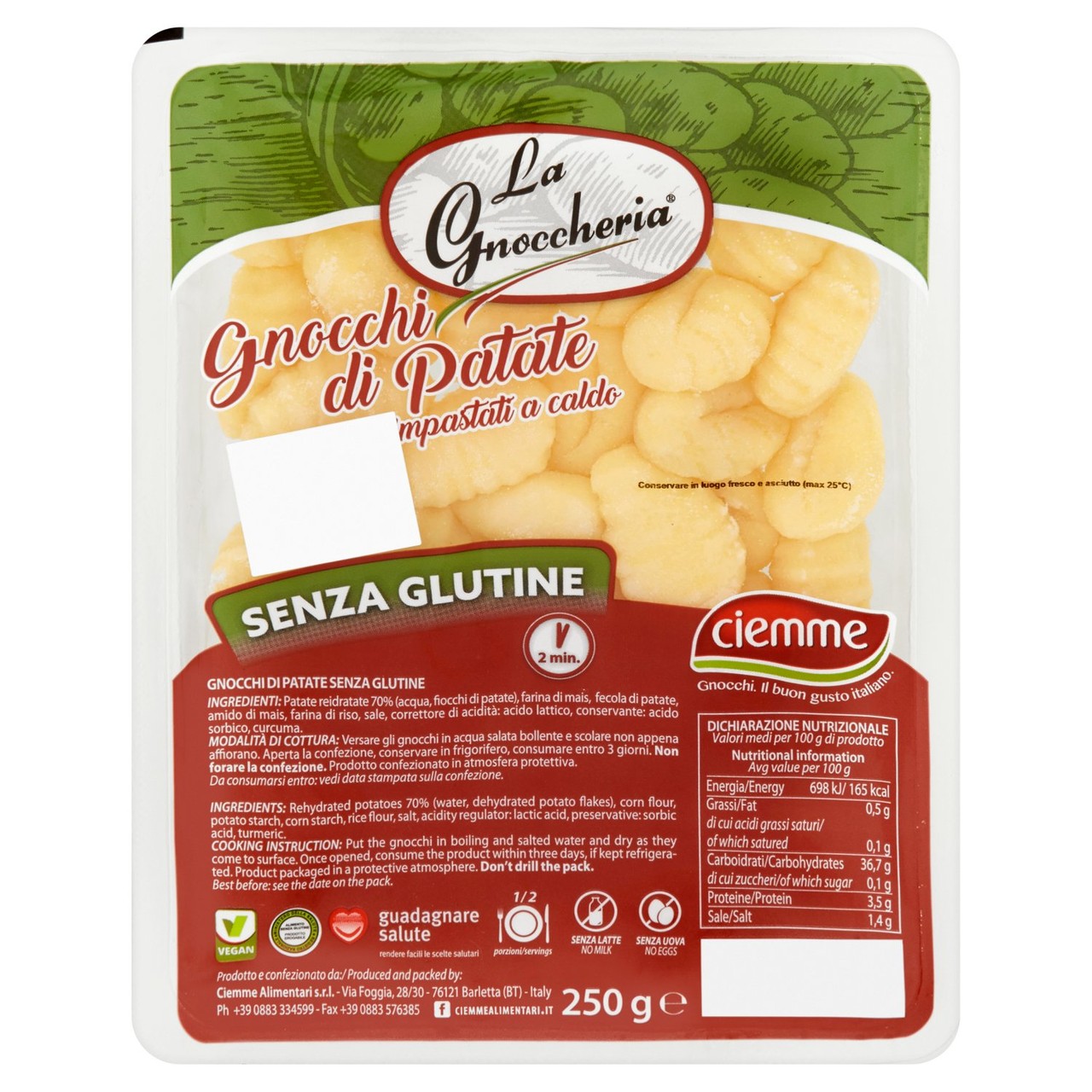 Ciemme Gluten Free Gnocchi