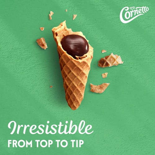 Cornetto Mint Ice Cream Cones 6 x 90ml