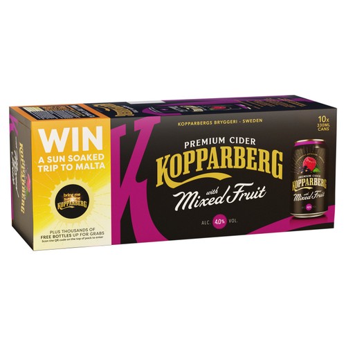 Kopparberg Mixed Fruit Cans 10x330ml