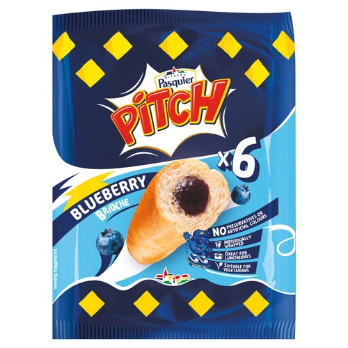 Brioche Pasquier Pitch Blueberry 6Pk