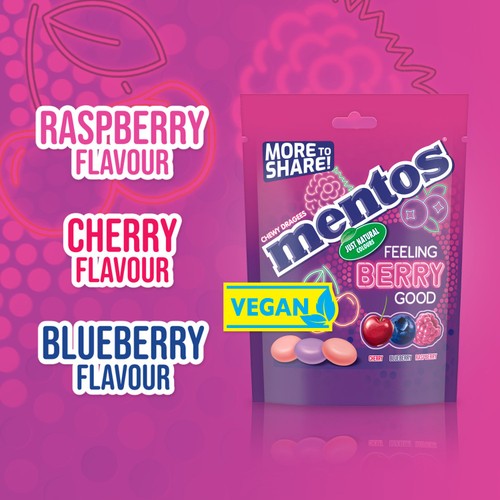 Mentos Feeling Berry Good Bag 160g