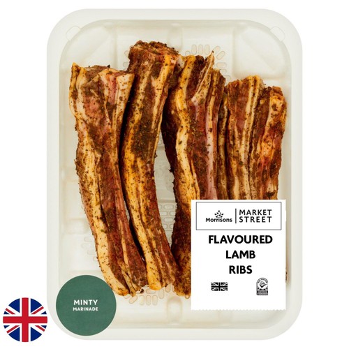 Morrisons British Minty Flavoured Lamb Ribs 500g