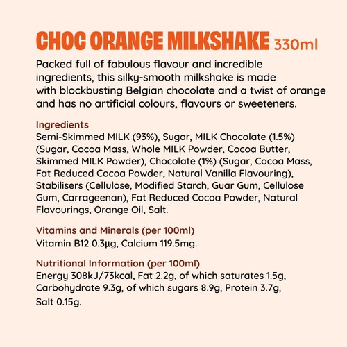 Shaken Udder Chocolate Orange 330ml