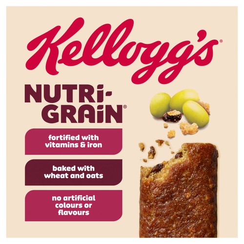 Kellogg's Nutri-Grain Bakes Raisin Snack Bars 4x180g