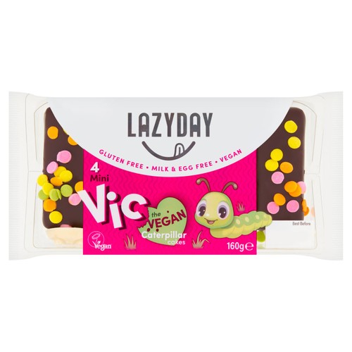 Lazy Day mini vic the vegan caterpillar cakes