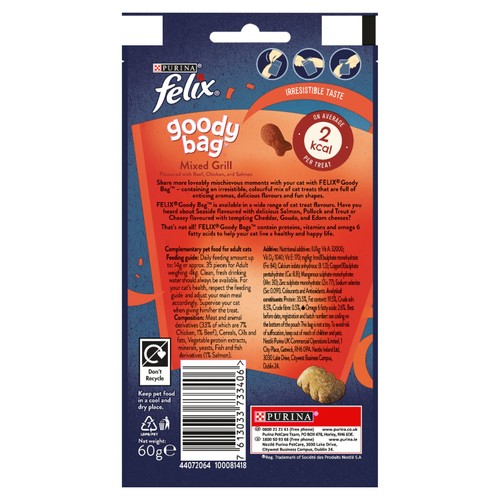 Felix Goody Bag Cat Treats Mixed Grill