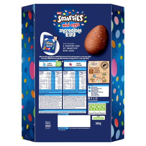 Smarties Milk Chocolate Incredible Easter Egg Smarties Milk Chocolate Incredible Easter Egg