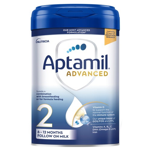 Aptamil Advanced 2 Follow On Baby Milk Formula Powder 6-12 Months