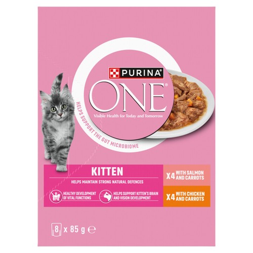 Purina One Kitten 1-12 Months 8 x 85g (680g)