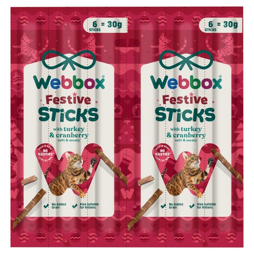 Webbox Cat Sticks Turkey & Cranberry