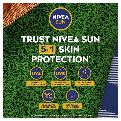 NIVEA SUN Kids Protect & Care Sun Cream Roll-On SPF50+ 