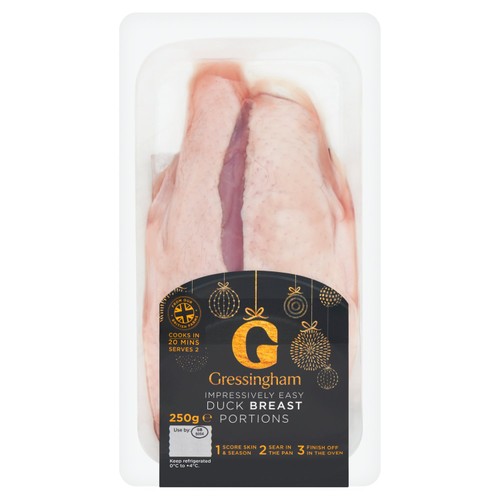 Gressingham duck breast portions