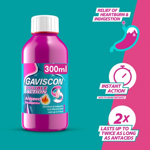 Gaviscon Double Action Aniseed 