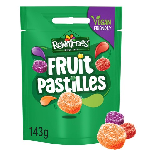 Rowntree's Fruit Pastilles Vegan Friendly Sweets Sharing Bag 143g