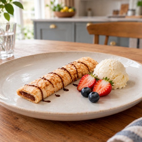 Whaoo!  Chocolate Filled Crepes