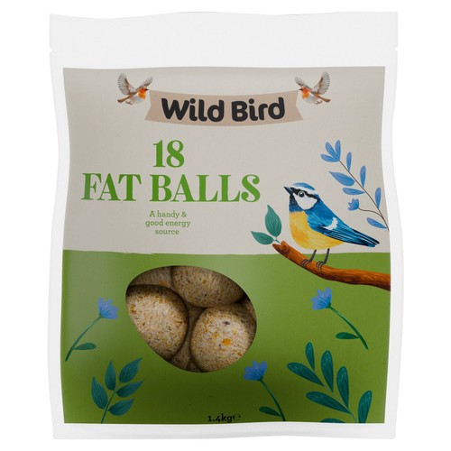 Wild Bird 18 Fat Balls 1.4kg