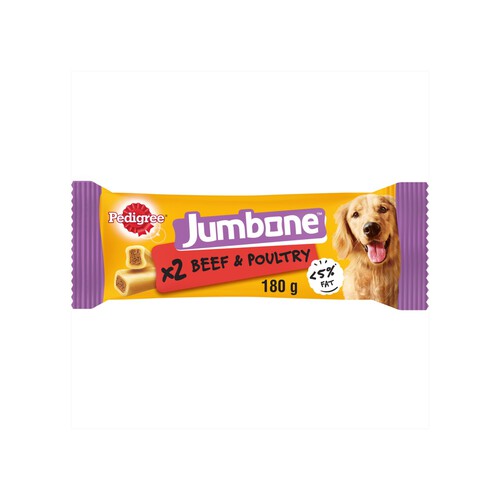 Pedigree Jumbone Adult Medium Dog Treat Beef Poultry 2 Chews Morrisons Online Groceries Offers