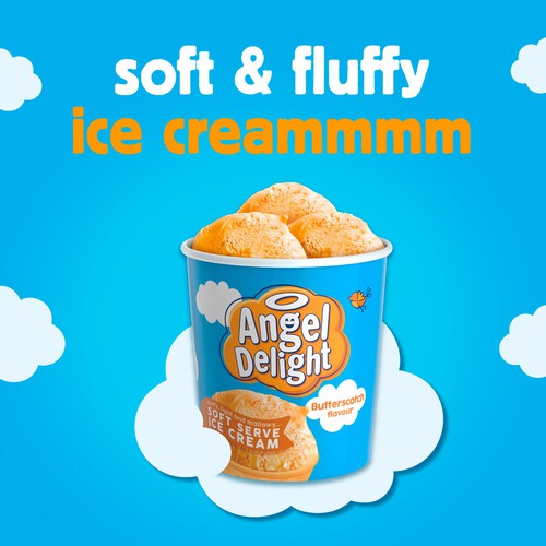 Angel Delight Butterscotch Soft Serve Ice Cream Tub