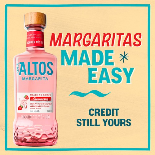 Olmeca Altos Strawberry Margarita 75cl
