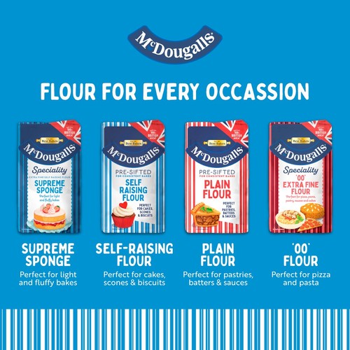 McDougalls Speciality Supreme Sponge Self Raising Flour 1kg