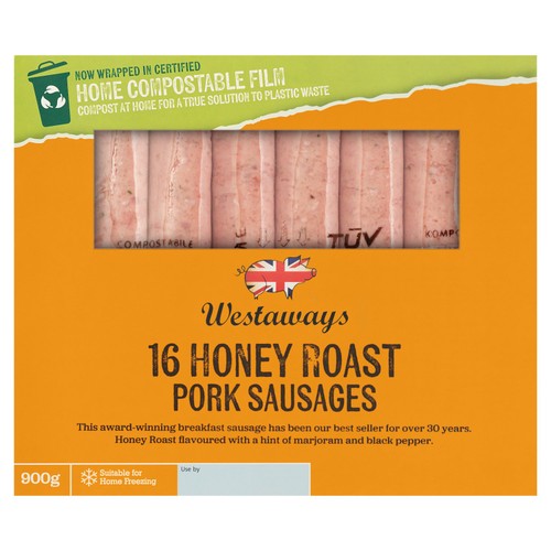 Westaways 16 Honey Roast Pork Sausages 900g