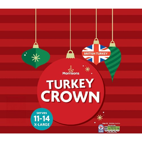 Morrisons Frozen Extra Large Turkey Crown 2.8-3.5Kg