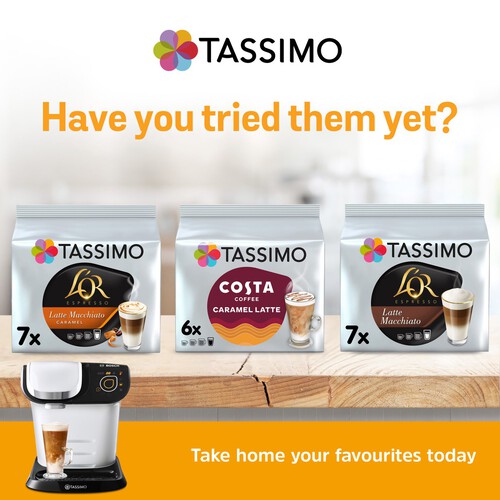 Tassimo Costa Latte Coffee Pods x6